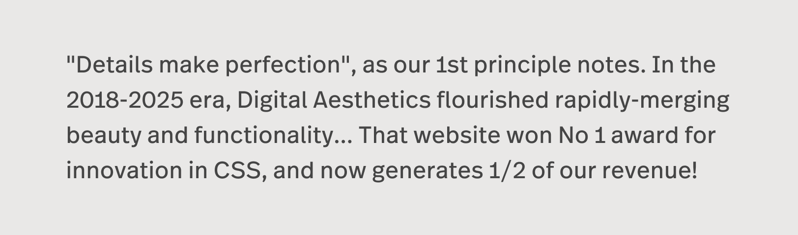 No Typography Styling